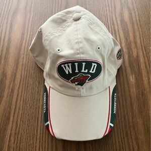 NHL Minnesota Wild Beige Cap New Adjustable
